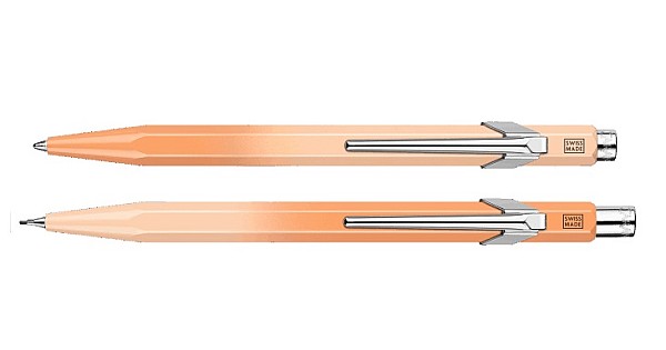 Caran d'Ache 849 & 844 Sunset Sky Ballpoint and Mechanical Pencil